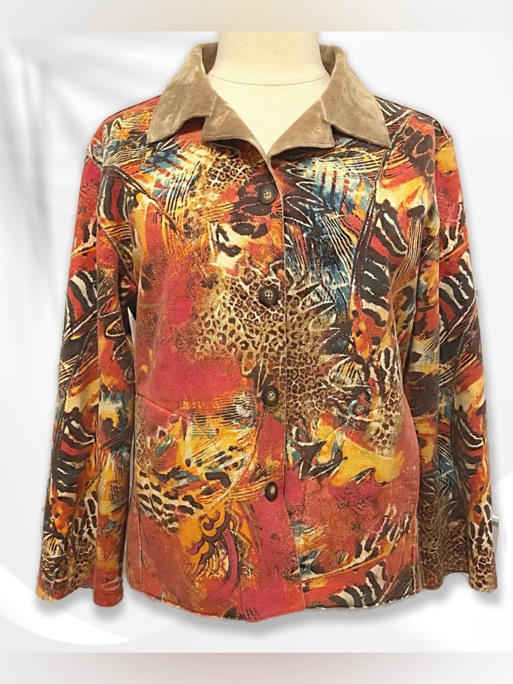 Chico's Multicolor Vintage Jacket  3/ XL